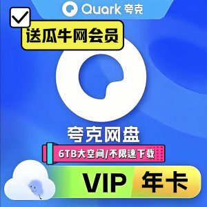 夸克网盘一年会员(直冲)[送网站永久VIP会员]